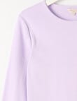 Switch Long Sleeve Rib Tee, Lavender, 8-16 product photo View 02 S