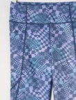 SUPERFIT GIRL High Rise Ultimate Full Length Legging, Ocean Checkers product photo View 02 S