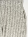 Switch Supersoft Rib Wide Leg Pant, Grey Marle product photo View 02 S