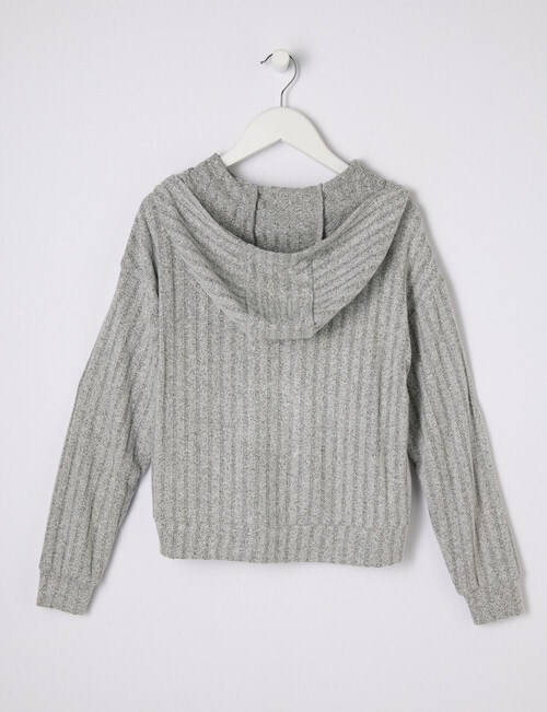 Switch Supersoft Rib Hoodie, Gray Marle product photo View 02 L