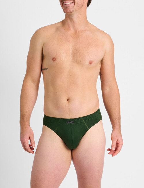 Jockey Cotton Brief, 4-Pack, Blue & Green product photo View 05 L