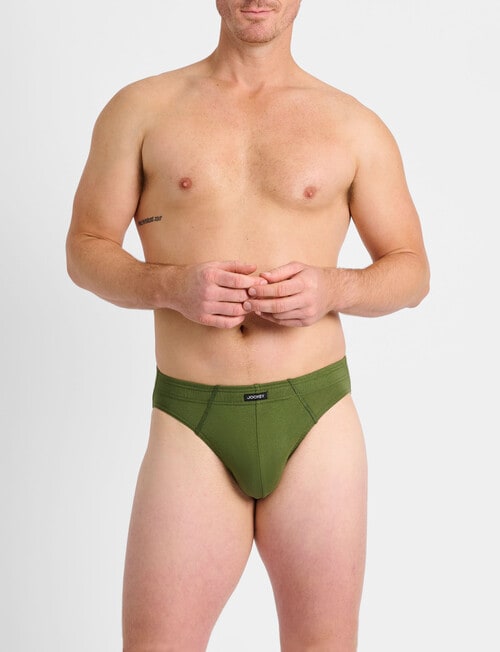 Jockey Cotton Brief, 4-Pack, Blue & Green product photo View 08 L