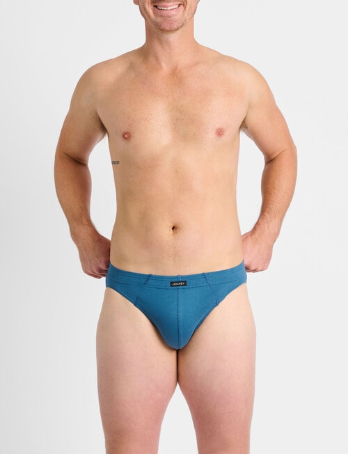 Jockey Cotton Brief, 4-Pack, Blue & Green product photo View 11 L