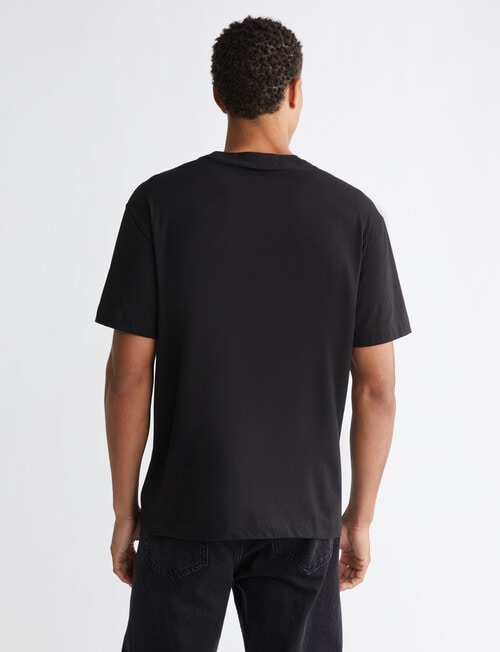 Calvin Klein Illusion Logo Tee, Black product photo View 03 L