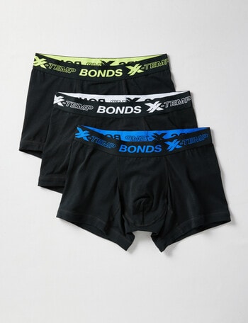 Bonds X-Temp Trunk, 3-Pack, Black product photo