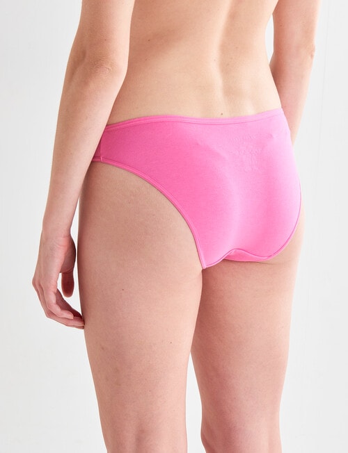 Honey Vegas Cotton Bikini Brief, Hot Pink, 6-16 product photo View 02 L