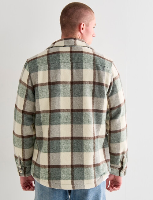 Tarnish Sherpa Lined Overshirts, Khaki product photo View 02 L