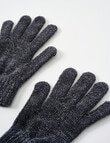 Boston + Bailey Chenille Gloves, Charcoal product photo View 02 S