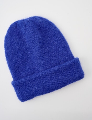 Whistle Accessories Fluffy Beanie, Cobalt product photo