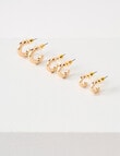 Earsense Thick J Hoop Trio, Imitation Gold product photo View 03 S