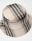 Zest Check Bucket Hat, Black & Grey product photo View 03 S