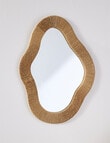 M&Co Lake Rattan Mirror product photo View 02 S
