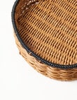 M&Co Lake Rattan Tray, Small product photo View 02 S