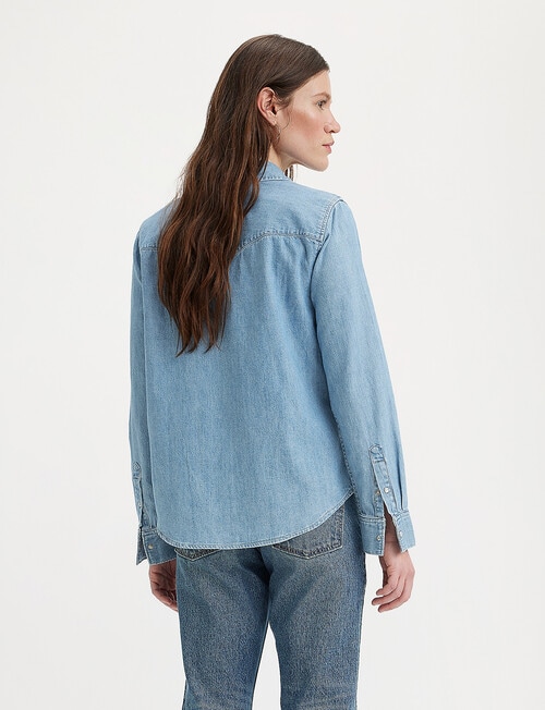 Levis Iconic Western Shirt, Blue product photo View 02 L