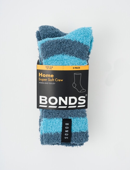 Bonds SuperSoft Crew Socks, 2-Pack, Sailing Seal product photo View 02 L