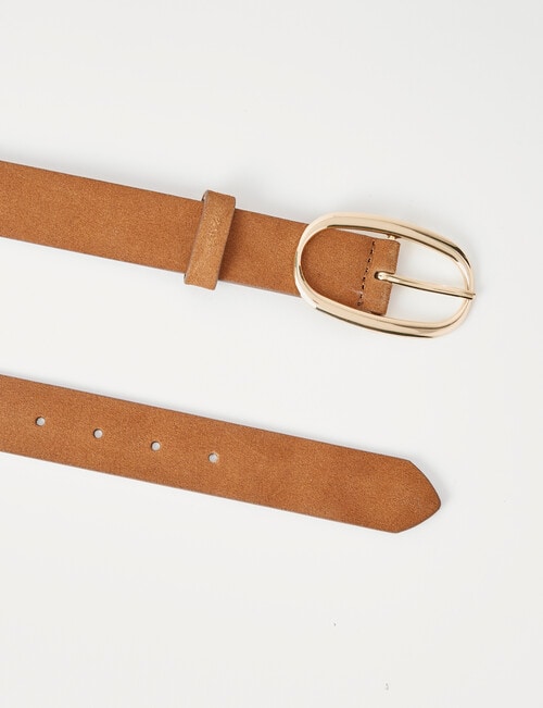 Whistle Accessories Suede Belt, Tan product photo View 03 L