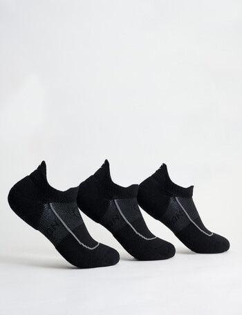 Champion C-Fit No-Show Sock, 3-Pack, Black product photo