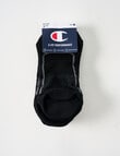 Champion C-Fit No-Show Sock, 3-Pack, Black product photo View 02 S