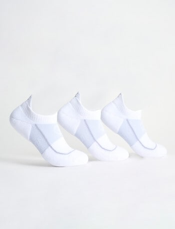 Champion C-Fit No-Show Sock, 3-Pack, White product photo