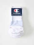 Champion C-Fit No-Show Sock, 3-Pack, White product photo View 02 S