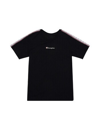 Champion Retro Sport Crewneck T-Shirt, Black product photo