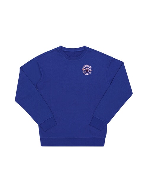 Champion Modern Basketball 52 Crew Sweatshirt, Navy product photo