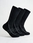 Champion C-Fit Crew Sock, 3-Pack, Black product photo