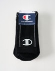Champion C-Fit Crew Sock, 3-Pack, Black product photo View 02 S