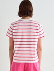Champion Boxy Stripe Tee, Red Zeppelin product photo View 02 S