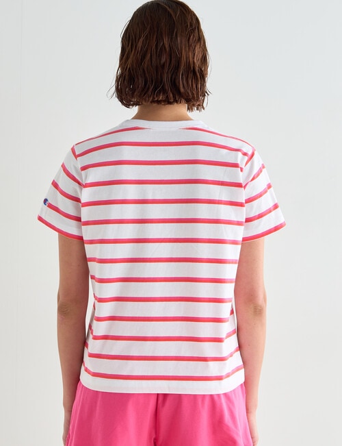 Champion Boxy Stripe Tee, Red Zeppelin product photo View 02 L