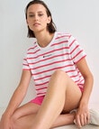 Champion Boxy Stripe Tee, Red Zeppelin product photo View 03 S