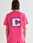 Champion Graphic Tee, Pink product photo View 02 S