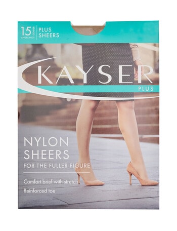 Kayser Plus Nylon Sheers Pantyhose, 15D, Nubeige product photo