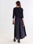 Mineral Harley Knitwear Woven Dress, Black product photo View 02 S