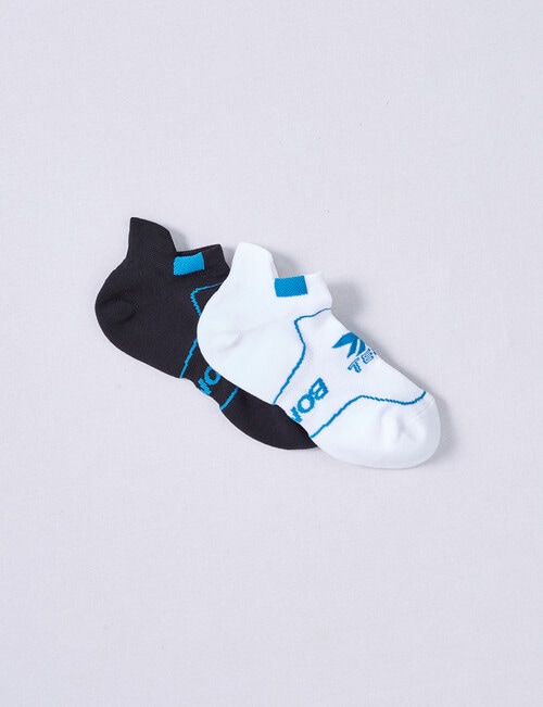 Bonds X-Temp Sport Low Cut Sock, 2-Pack, White & Black product photo