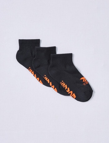 Bonds X-Temp Quarter Crew Sock, 3-Pack, Black product photo