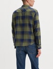 Levis Western Gough Plaid Long Sleeve Shirt, Bluish Olive product photo View 02 S