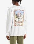 Levis Long Sleeve Graphic Western Cowboy T-Shirt, White product photo View 02 S