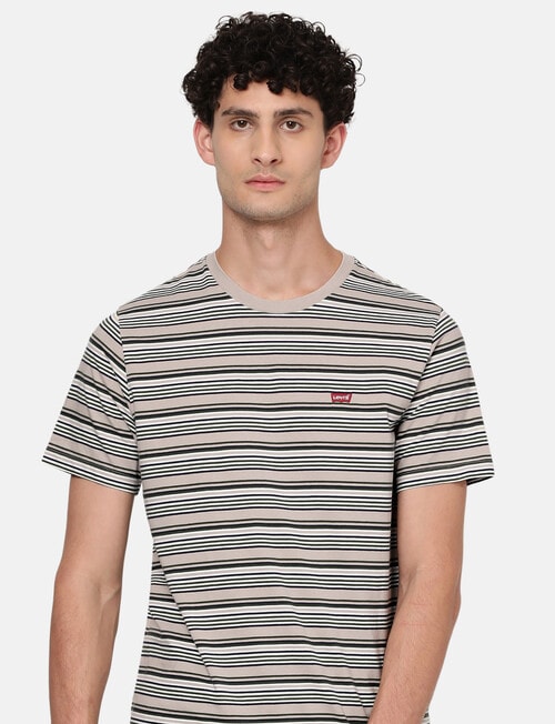 Levis Rings Stripe Short Sleeve T-Shirt, Feather Grey product photo View 03 L