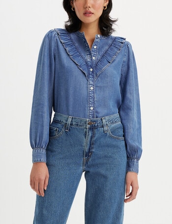 Levis Carinna Blouse, Denim in Patches 2 product photo