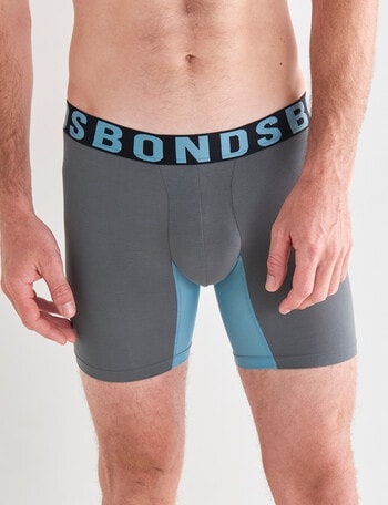 Bonds Chafe-Of Mid Trunk, Grey & Cornflower Teal product photo