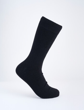 Mazzoni Merino Acrylic-Blend Sock, Black product photo