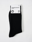Mazzoni Merino Acrylic-Blend Sock, Black product photo View 02 S