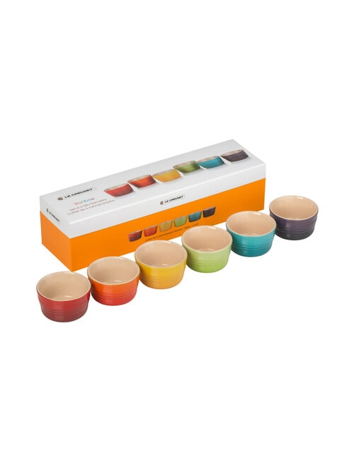 Le Creuset Mini Ramekins, Rainbow, Set of 6 product photo