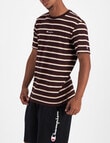 Champion Stripe Tee, Plum, White & Branch Out product photo View 02 S