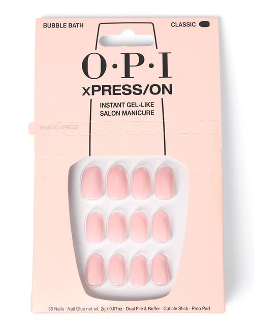 OPI xPRESS/ON Iconic Shades, Bubble Bath, Short product photo