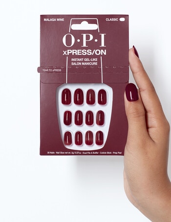 OPI xPRESS/ON Iconic Shades, Malaga Wine, Short product photo