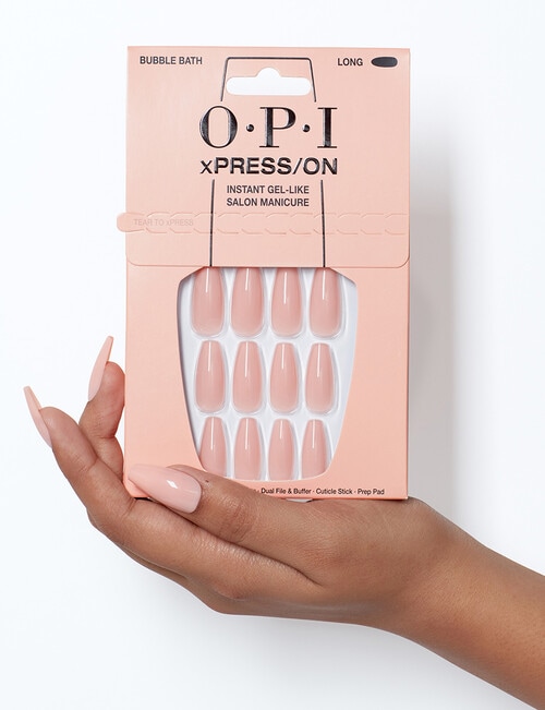 OPI xPRESS/ON Iconic Shades, Bubble Bath, Long product photo
