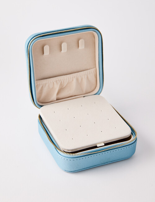 Whistle Accessories Square Jewellery Box, Blue product photo View 03 L