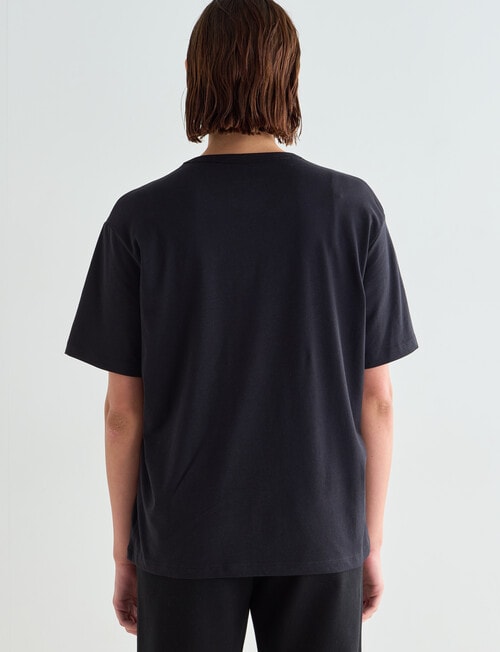 Champion Graphic Over Sized T-Shirt, Black product photo View 02 L